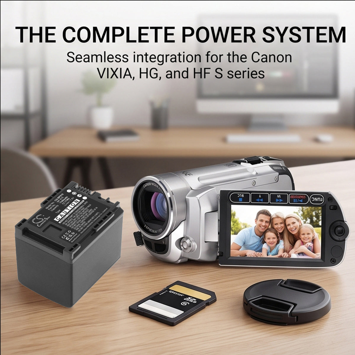Replacement Battery for Canon Vixia HF10 – Camera – 1780mAh / 7.4V