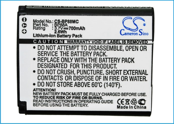 Replacement Battery for Samsung DV200 – Camera – 700mAh / 3.7V - image 5