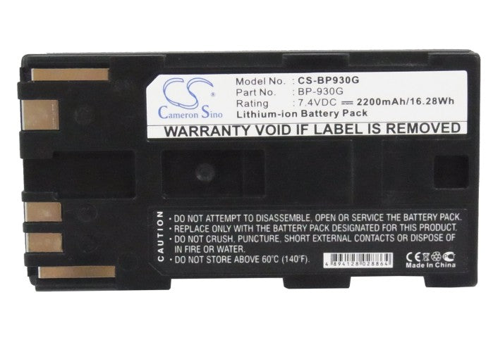 Replacement Battery for Canon  GL1 – Camera – 2200mAh / 7.4V