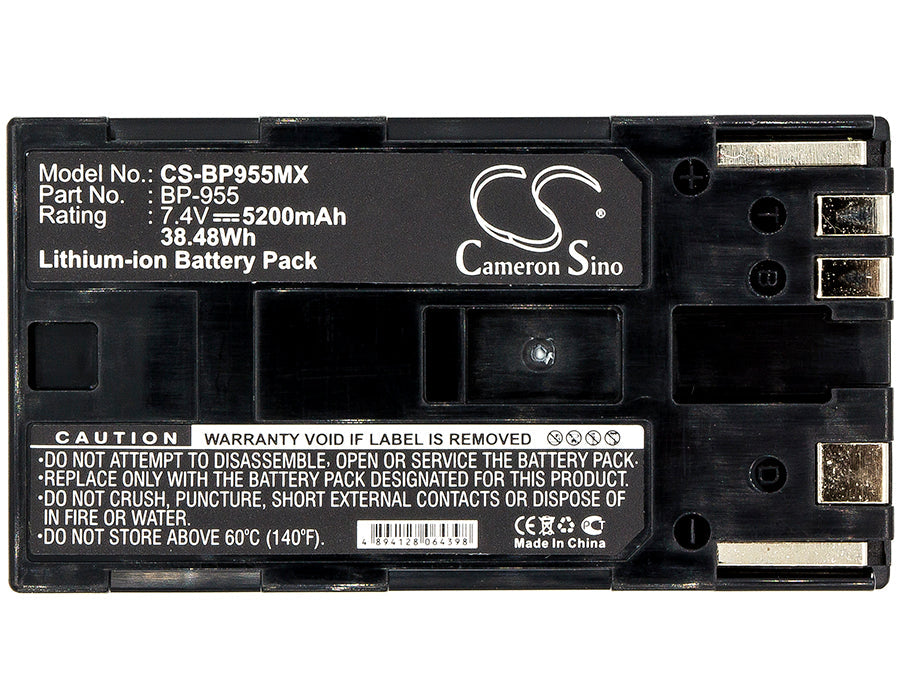 Replacement Battery for Canon  EOS C100 – Camera – 5200mAh / 38.48Wh / 7.4V