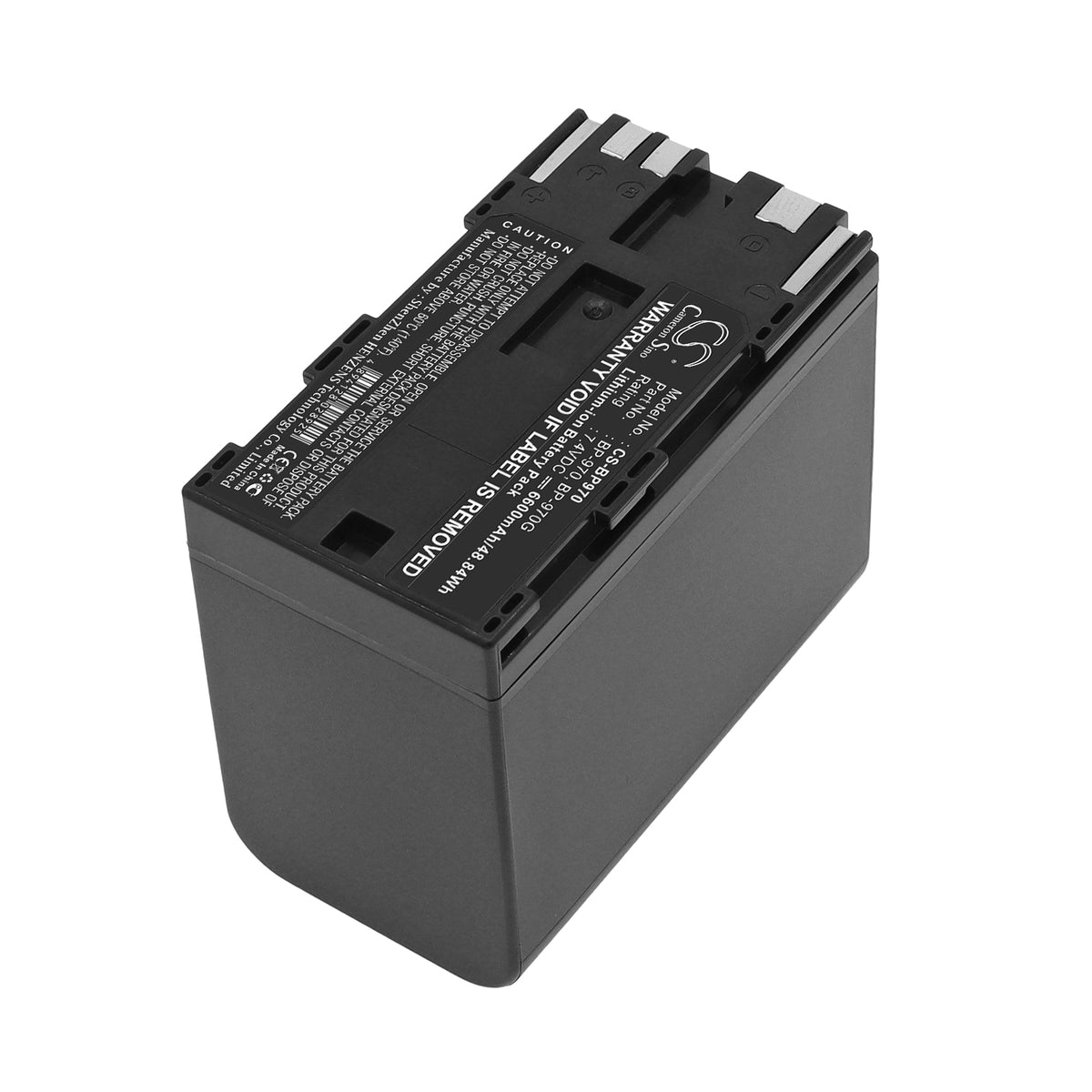 Replacement Battery for Canon ES-8000V – Camera – 6600mAh / 7.4V
