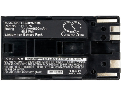 Replacement Battery for Canon C300 Mark I – Camera – 6600mAh / 7.4V