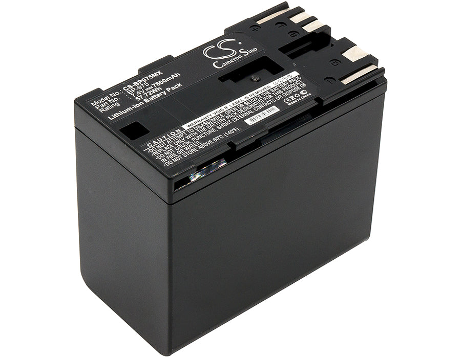 Replacement Battery for Canon XF100 – Camera – 7800mAh / 7.4V