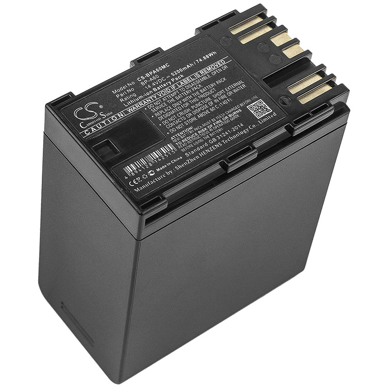 Replacement Battery for Canon  CA-CP200L – Camera – 5200mAh / 74.88Wh / 14.4V