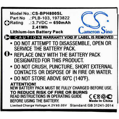 Replacement Battery for Bang & Olufsen  BeoPlay H7 – Wireless Headset – 650mAh / 2.41Wh / 3.7V