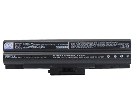 Replacement Battery for Sony VAIO VGN-AW230J/H – Notebook, Laptop – 4400mAh / 11.1V