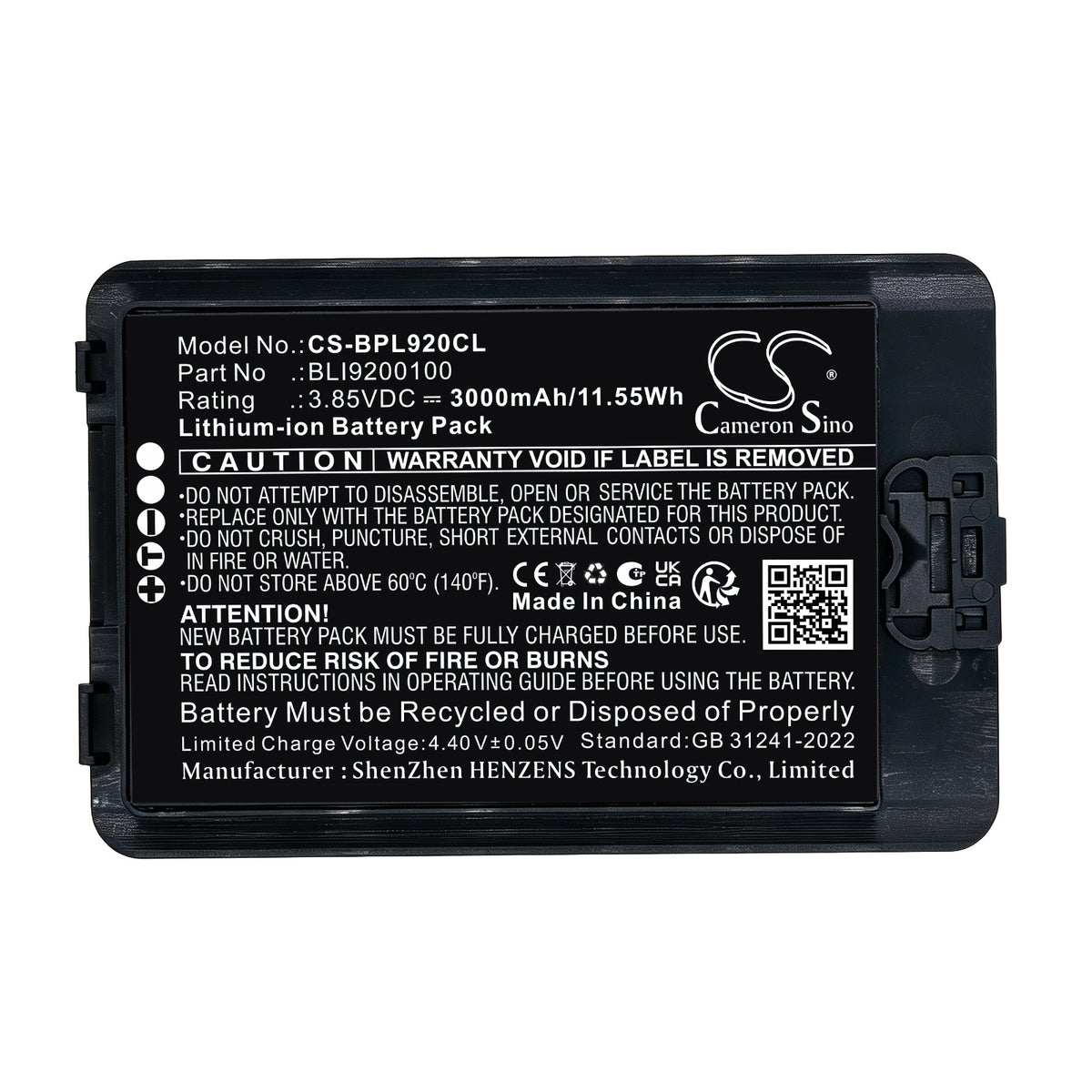 Replacement Battery for SpectraLink VC9240 – Cordless Phone – 3000mAh / 3.85V