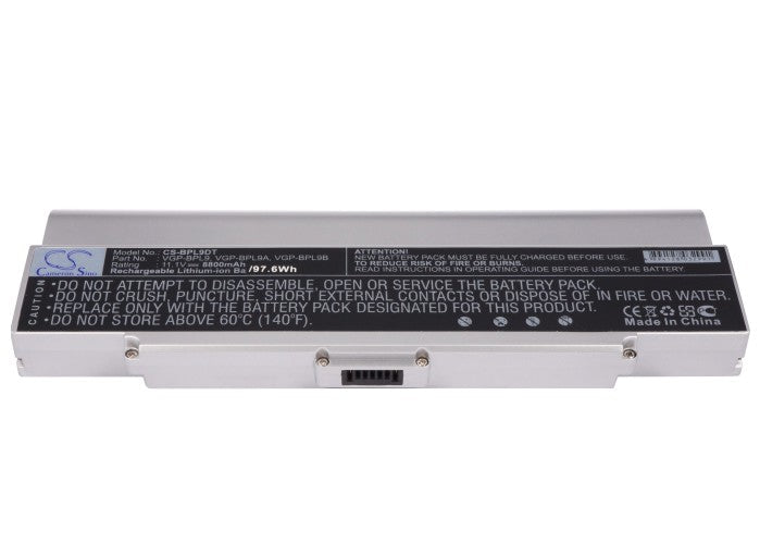 Replacement Battery for Sony  AIO VGN-AR760 – Notebook, Laptop – 8800mAh / 11.1V