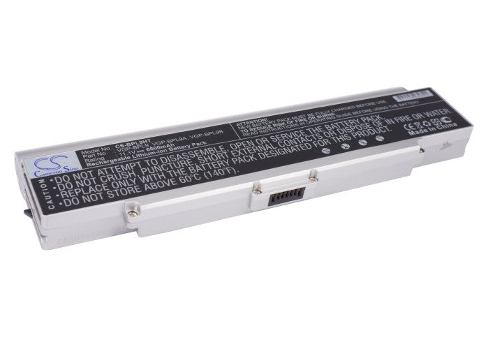 Replacement Battery for Sony VAIO VGN-AR41E – Notebook, Laptop – 6600mAh / 11.1V - image 1