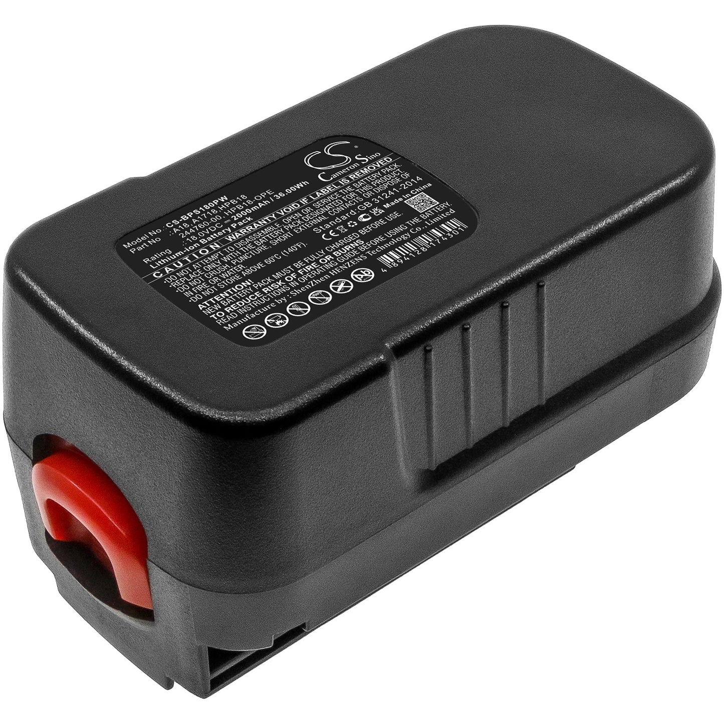 Replacement Battery for Black & Decker  BD18PSK – Power Tools – 2000mAh / 36.00Wh / 18.0V