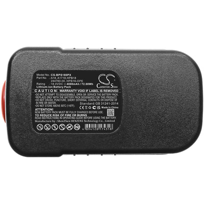 Replacement Battery for Firestorm | Black & Decker FS1800CS – Power Tool – 4000mAh / 18V