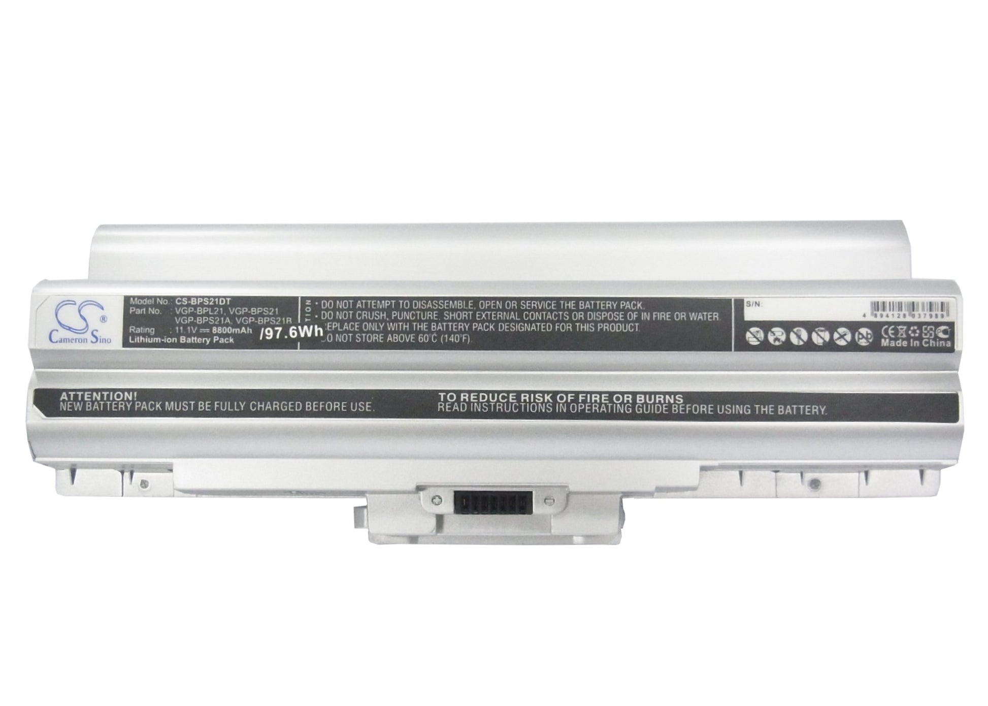 Replacement Battery for Sony VAIO VGN-AW41JF – Notebook, Laptop – 8800mAh / 11.1V - image 5