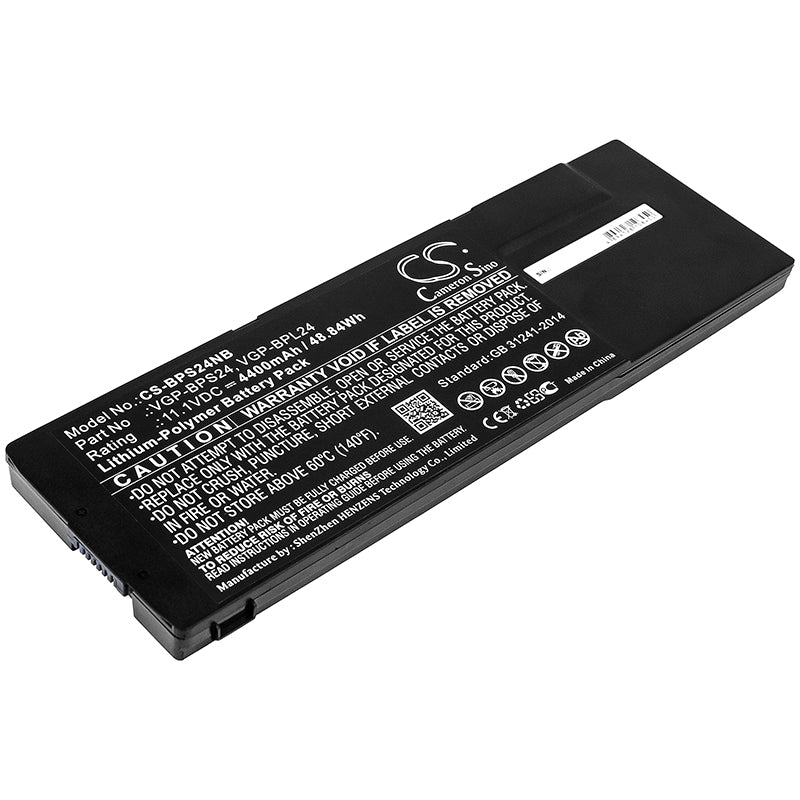 Replacement Battery for Sony VAIO VPC-SB11FX/B – Notebook, Laptop – 4400mAh / 11.1V - image 1