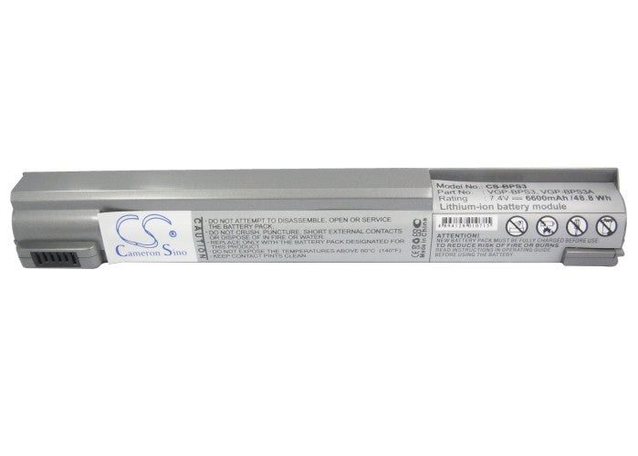 Replacement Battery for Sony VAIO VGN-T27GP – Notebook, Laptop – 6600mAh / 7.4V - image 5