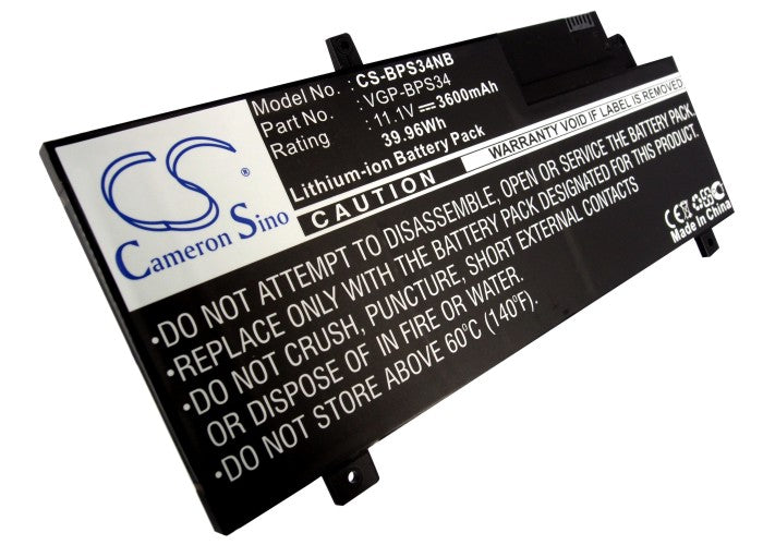 Replacement Battery for Sony  F15A16 – Notebook, Laptop – 3600mAh / 39.96Wh / 11.1V