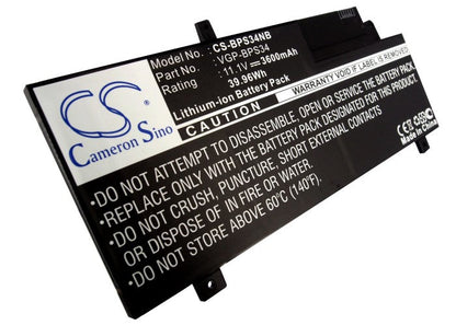 Replacement Battery for Sony  F15A16 – Notebook, Laptop – 3600mAh / 39.96Wh / 11.1V