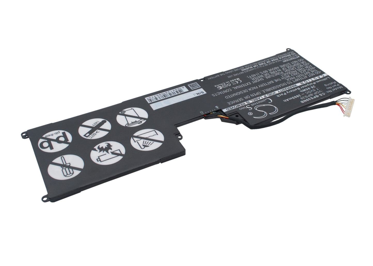 Replacement Battery for Sony  SVT11213CGW – Notebook, Laptop – 3860mAh / 28.95Wh / 7.5V