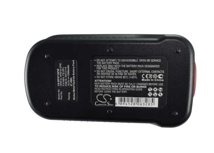 Replacement Battery for Black & Decker  BD12PSK – Power Tools – 1500mAh / 27.00Wh / 18.0V