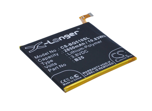 Replacement Battery for BQ Aquaris E5 LTE – Mobile, SmartPhone – 2850mAh / 3.8V