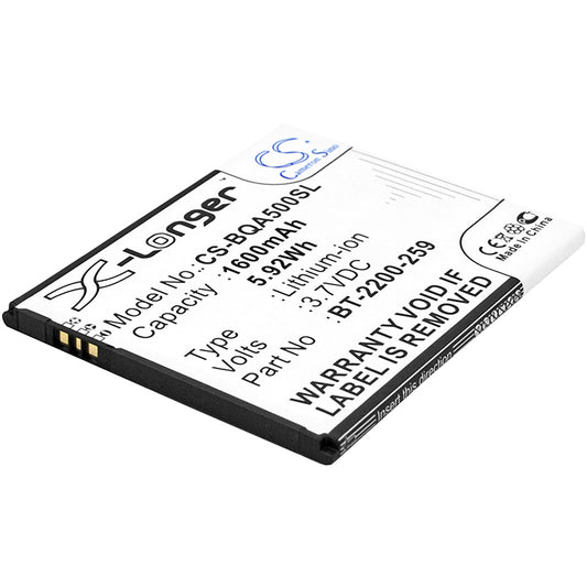 Replacement Battery for BQ Aquaris 5.0 – Mobile, SmartPhone – 1600mAh / 3.7V