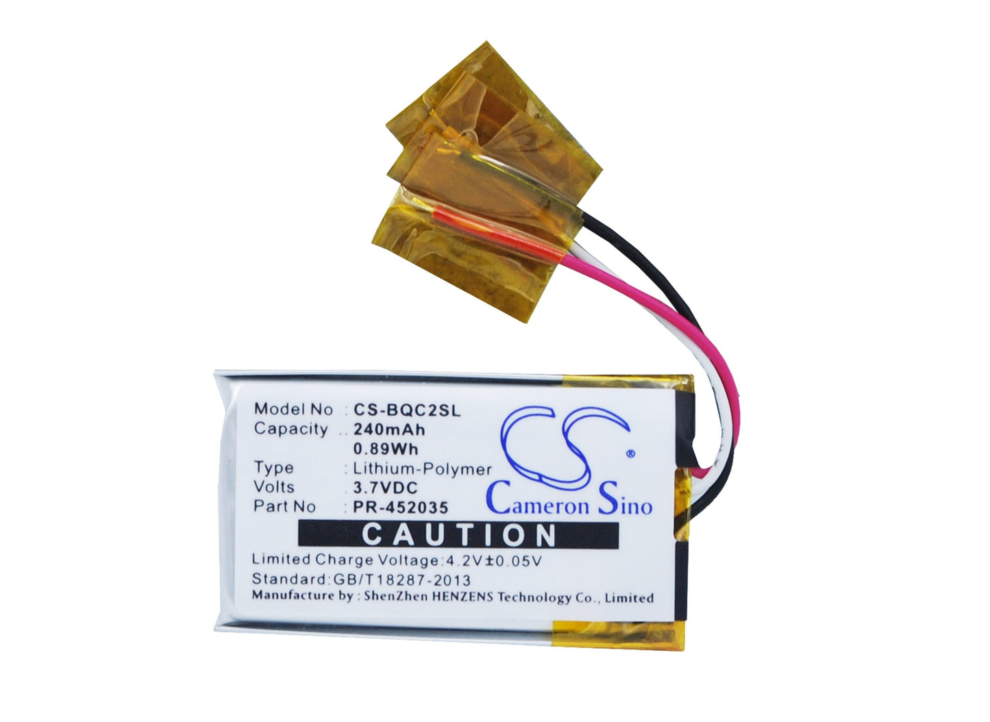 Replacement Battery for Bose  QC20 – Wireless Headset – 240mAh / 0.89Wh / 3.7V