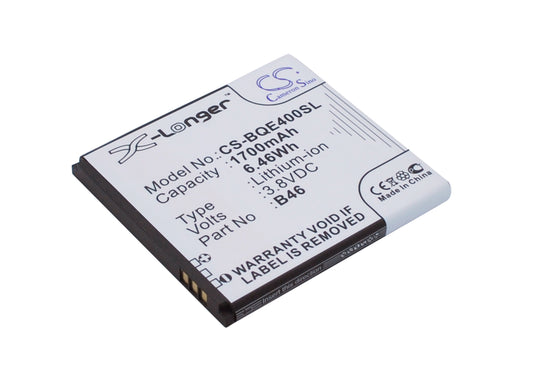 Replacement Battery for BQ Aquaris E4 – Mobile, SmartPhone – 1700mAh / 3.8V