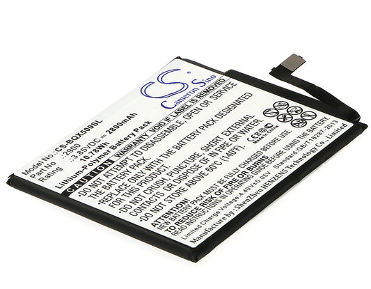 Replacement Battery for BQ Aquaris X5 – Mobile, SmartPhone – 2800mAh / 3.85V