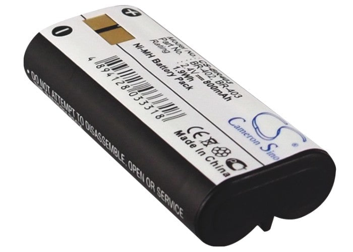 Replacement Battery for Olympus  DS-2300 – Camera – 800mAh / 1.92Wh / 2.4V