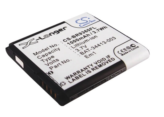 Replacement Battery for BlackBerry Curve 9370 – Mobile, SmartPhone – 1000mAh / 3.7V