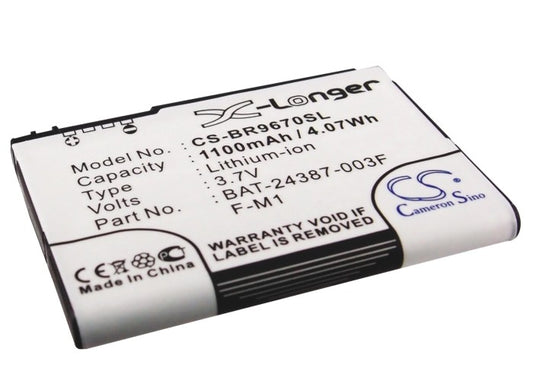 Replacement Battery for BlackBerry Pearl 3G – Mobile, SmartPhone – 1100mAh / 3.7V