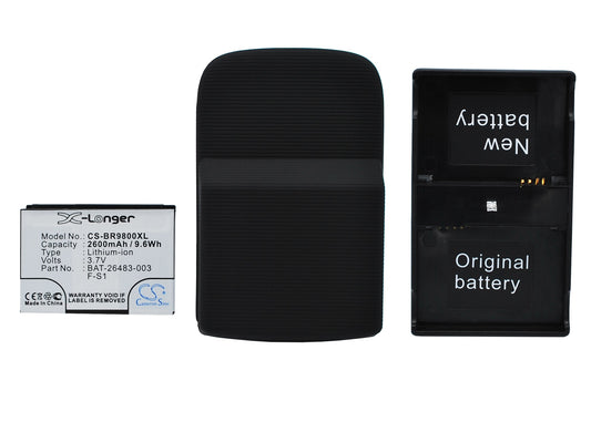 Replacement Battery for BlackBerry Torch – Mobile, SmartPhone – 2600mAh / 3.7V