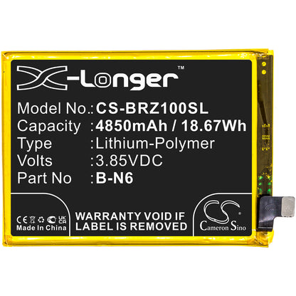 Replacement Battery for Vivo IQOO Z1x 5G – Mobile, SmartPhone – 4850mAh / 3.85V