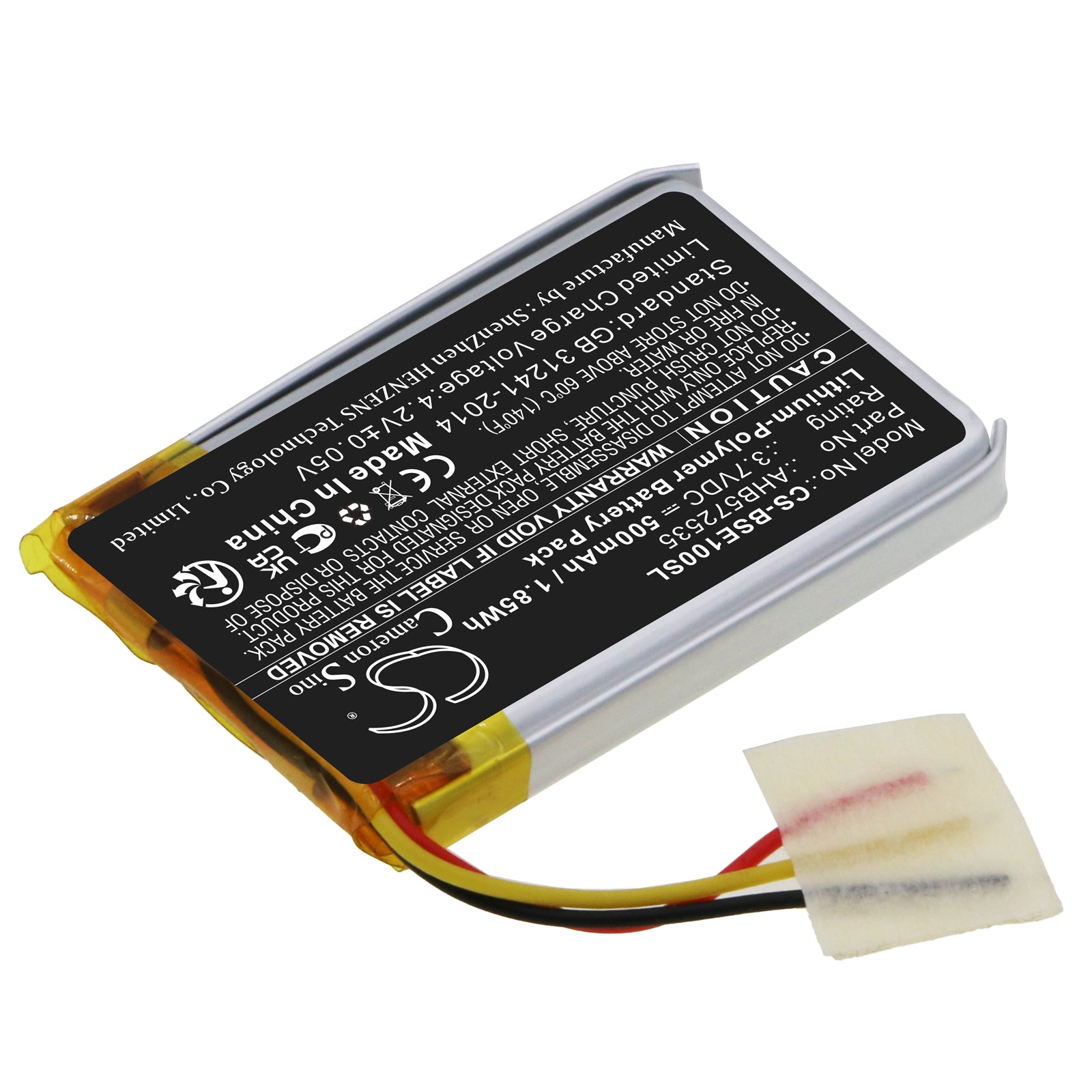 Replacement Battery for Bose Sport Earbuds Charging Base – Wireless Headset – 500mAh / 3.7V - image 2