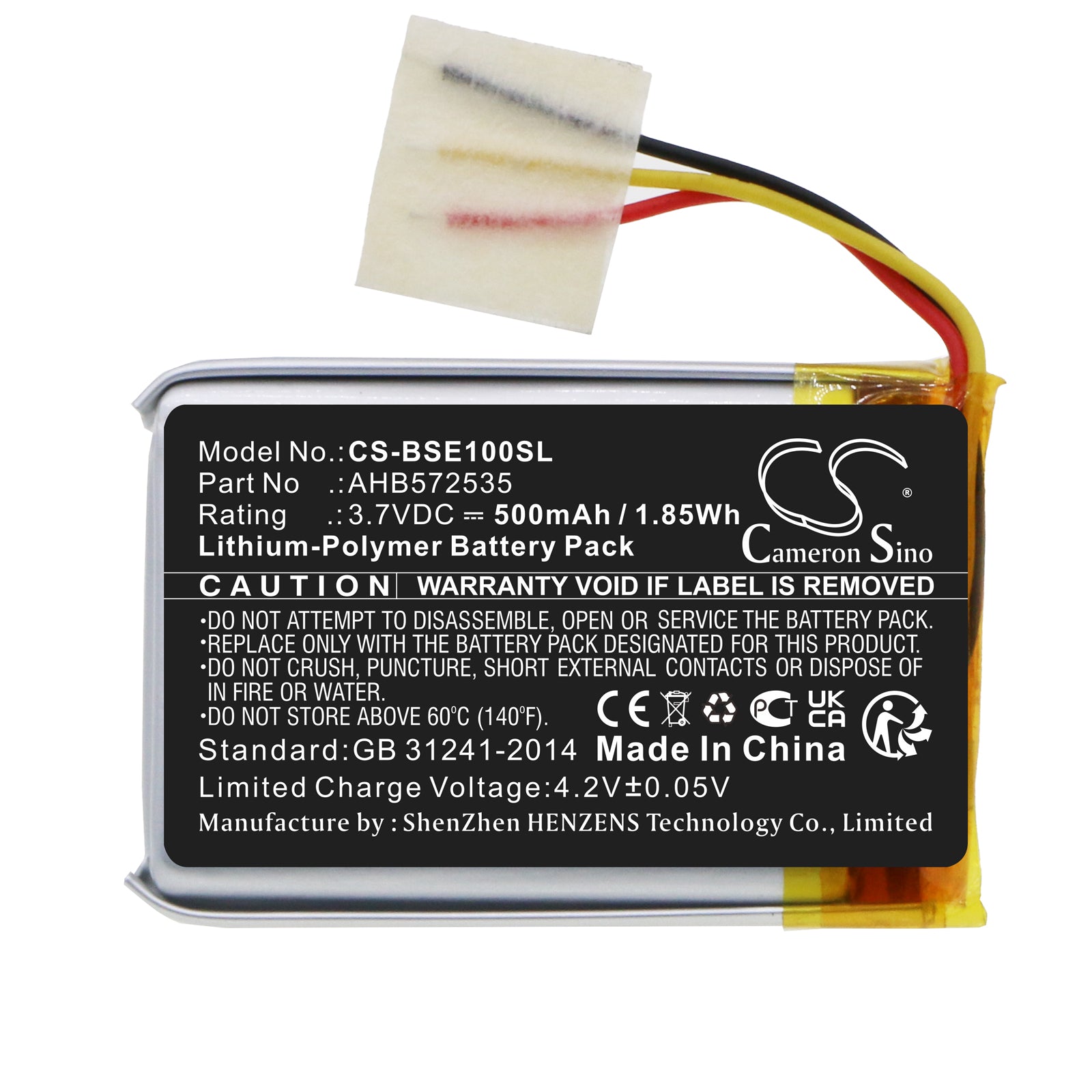 Replacement Battery for Bose Sport Earbuds Charging Base – Wireless Headset – 500mAh / 3.7V - image 3
