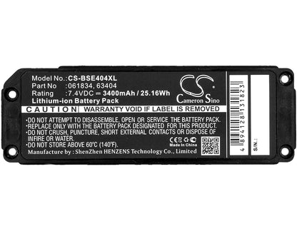 Replacement Battery for Bose  413295 – 3400mAh / 25.16Wh
