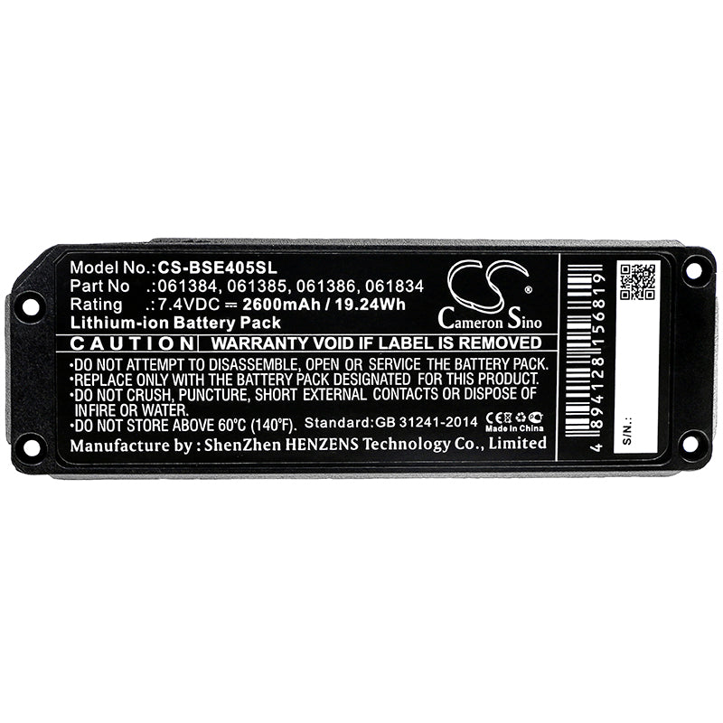 Replacement Battery for BOSE  413295 – 2600mAh / 19.24Wh