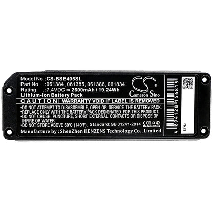 Replacement Battery for BOSE  413295 – 2600mAh / 19.24Wh