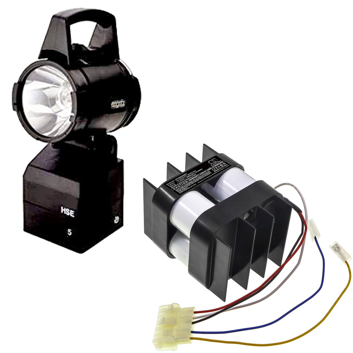 Replacement Battery for Eisemann | Bosch | Ceag Eisemann HSE 5 – Flashlight – 5000mAh / 4.8V