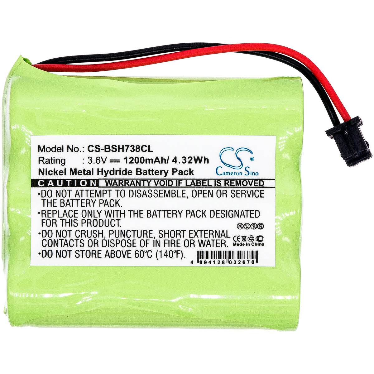 Replacement Battery for Bosch 738 – Cordless Phone – 1200mAh / 3.6V