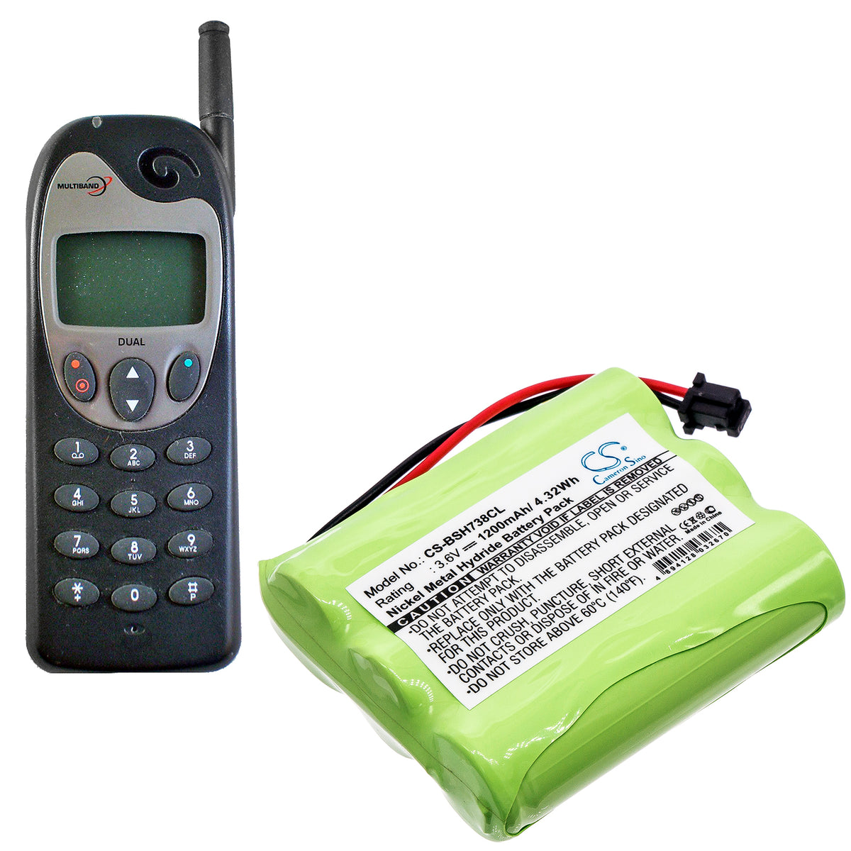 Replacement Battery for Bosch 738 – Cordless Phone – 1200mAh / 3.6V