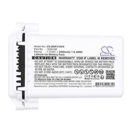 Replacement Battery for Bissell Pet Stain Eraser – Vacuum – 2000mAh / 7.2V