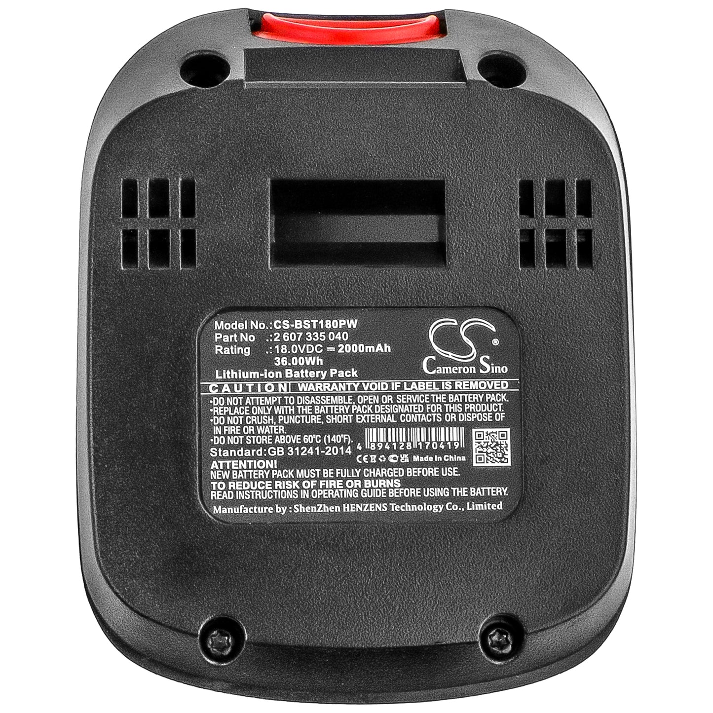 Replacement Battery for Bosch AdvancedCut 18 – 2000mAh / 36.0Wh