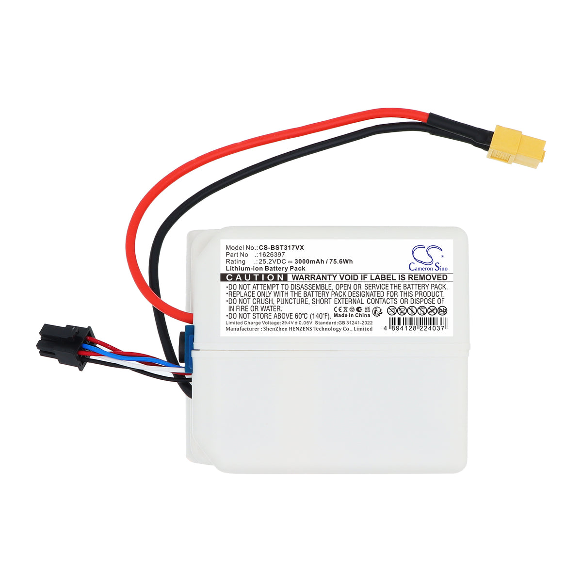 Replacement Battery for Bissell 3175+ – Vacuum – 3000mAh / 25.2V