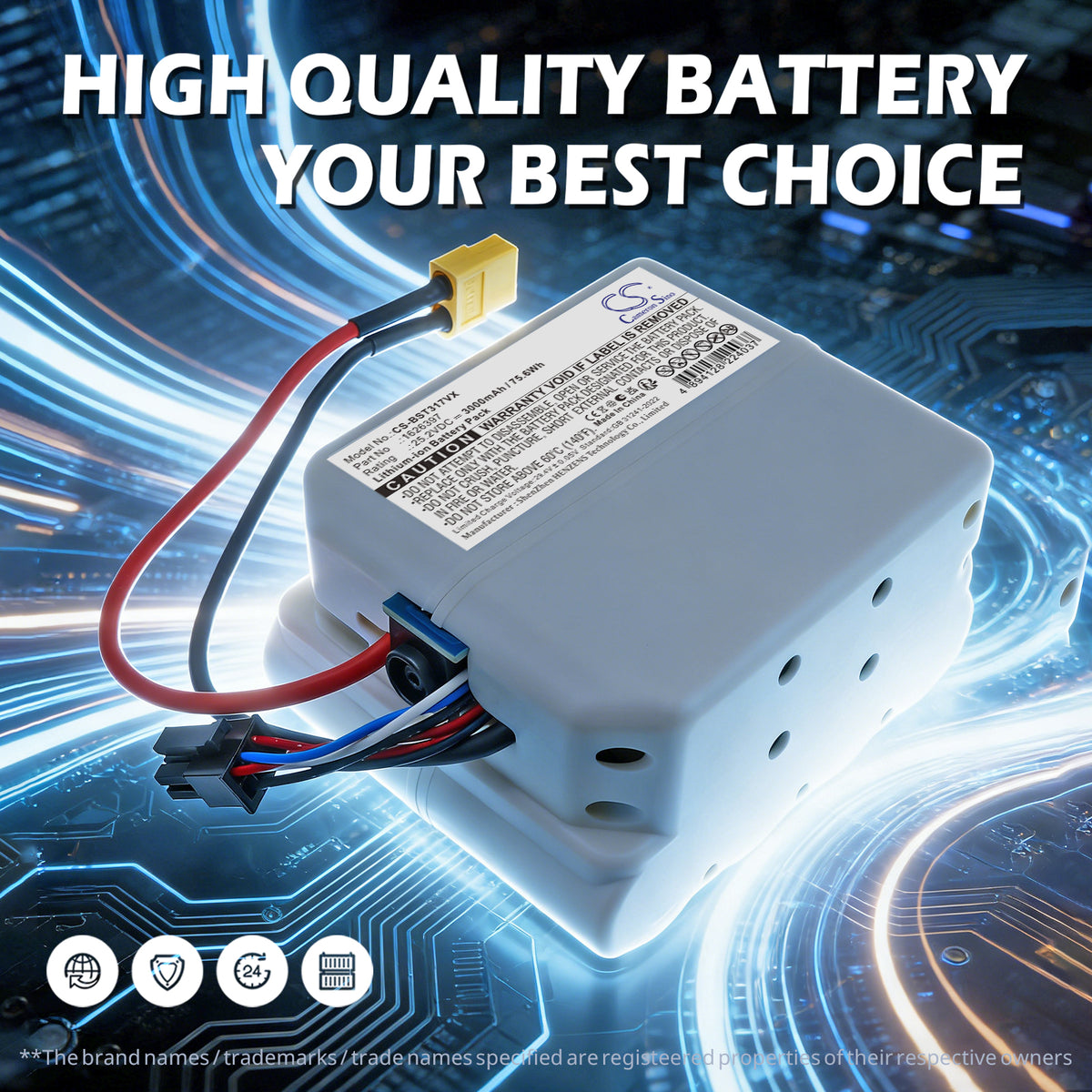 Replacement Battery for Bissell 3175+ – Vacuum – 3000mAh / 25.2V