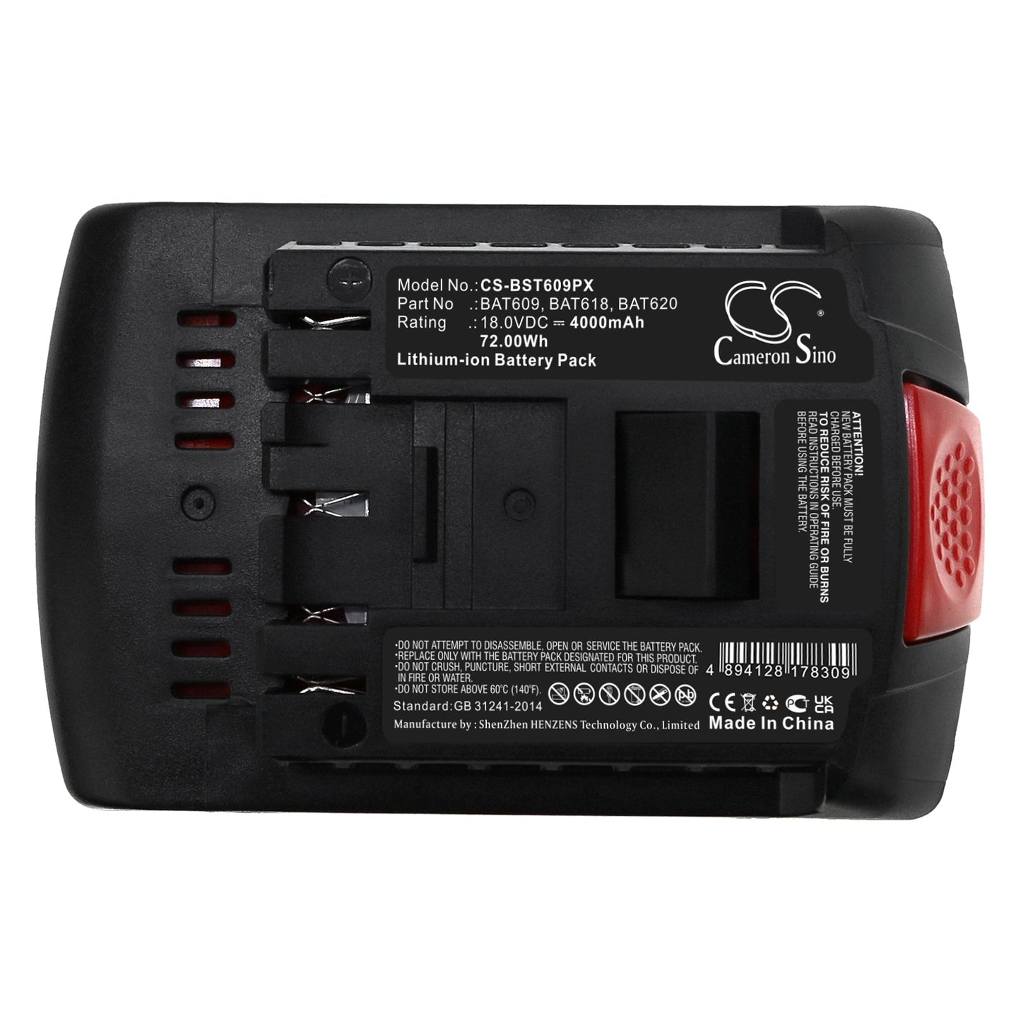 Replacement Battery for Bosch  17618 – Power Tools – 4000mAh / 72.00Wh / 18.0V