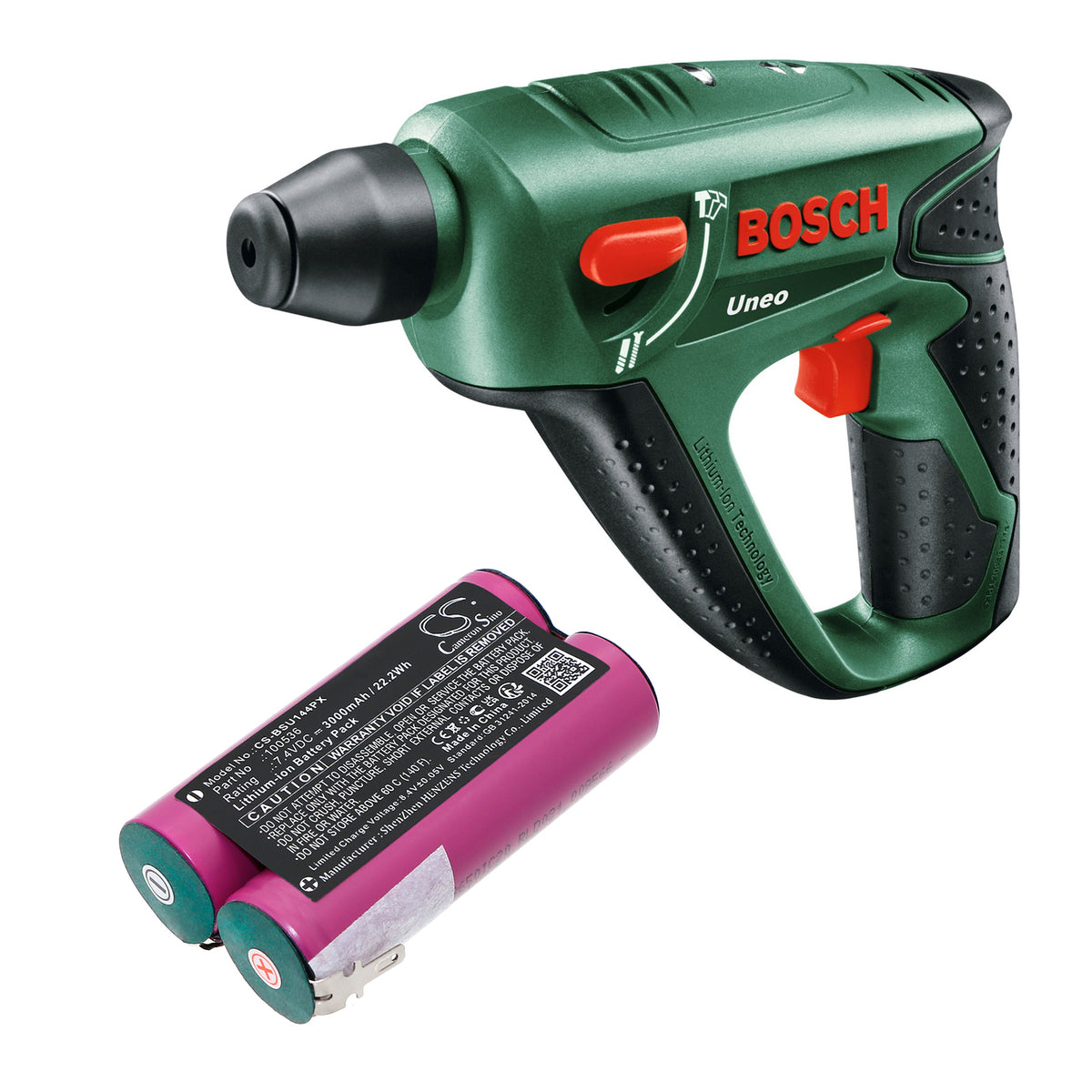 Replacement Battery for Bosch UNEO – Power Tool – 3000mAh / 7.4V