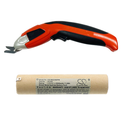 Replacement Battery for Black & Decker SZ360 – Power Tool – 2000mAh / 3.6V