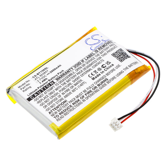 Replacement Battery for Globalstar TR-150 – GPS, Navigator – 2000mAh / 3.7V