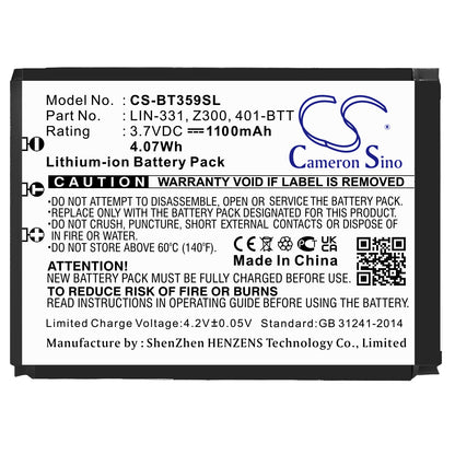 Replacement Battery for Haicom | Globalsat HI-401BT – GPS, Navigator – 1100mAh / 3.7V - image 3