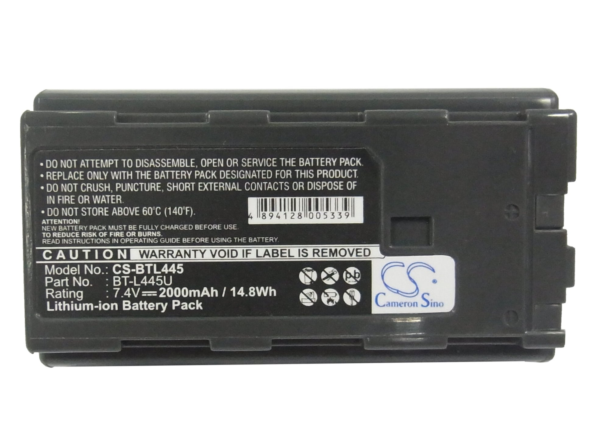 Replacement Battery for Sharp VL-NZ80 – Camera – 2000mAh / 7.4V - image 5